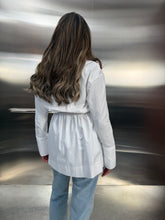 Load image into Gallery viewer, white waisted shirt
