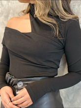 Load image into Gallery viewer, open shoulder ribbed top

