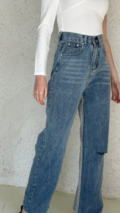 Contrast jeans