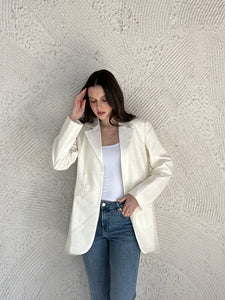 Soft glitter blazer