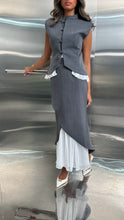 Load image into Gallery viewer, skirt set with chiffon inserts
