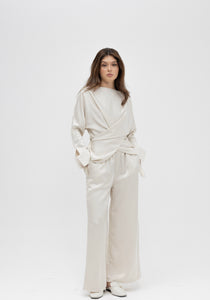 silk pant set