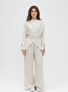silk pant set