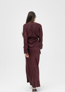 Silk skirt set