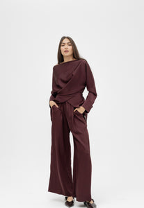 silk pant set