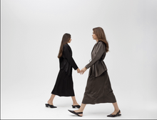 Load image into Gallery viewer, silk 2 piece dress
