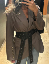 Load image into Gallery viewer, belted wrap blazer
