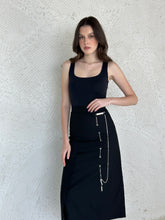 Load image into Gallery viewer, Midi skirt with chain detail
