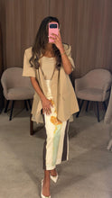 Load image into Gallery viewer, Silk skirt and oversized blazer set
