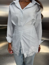 Load image into Gallery viewer, lace shirt with wrap
