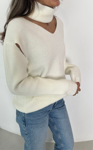 Winter cut out sweater