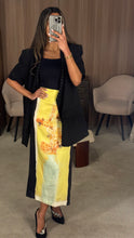 Load image into Gallery viewer, Silk skirt and oversized blazer set
