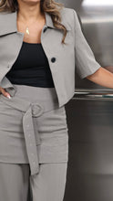Load image into Gallery viewer, 2 piece suit with wrap skirt
