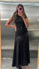 Load image into Gallery viewer, denim silk skirt
