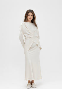 Silk skirt set