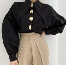 Load image into Gallery viewer, shirt with button detail
