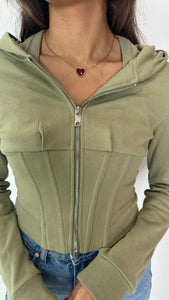 Hoodie with inner top