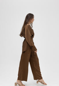 silk pant set