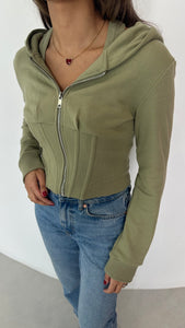 Hoodie with inner top