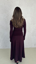 Load image into Gallery viewer, 3 piece maroon skirt set
