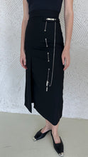 Load image into Gallery viewer, Midi skirt with chain detail
