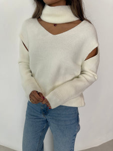 Winter cut out sweater