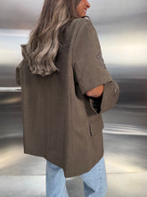 Load image into Gallery viewer, embellished blazer with open sleeves
