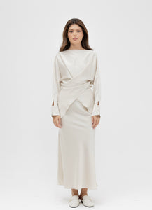 Silk skirt set
