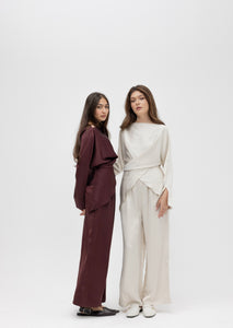 silk pant set
