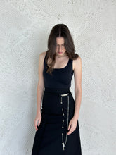 Load image into Gallery viewer, Midi skirt with chain detail
