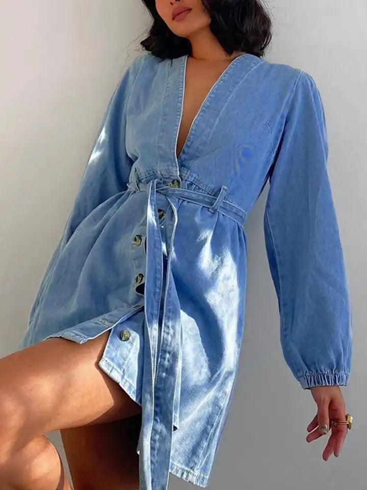 Denim dress