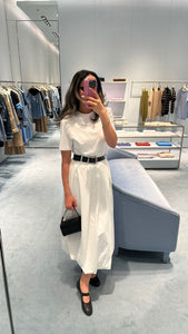 midi belted bubble skirt