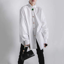 Load image into Gallery viewer, Detailed button oversized shirt
