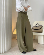 Load image into Gallery viewer, High waist wide leg pants
