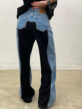 Load image into Gallery viewer, Denim contrast pants
