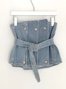 Denim corset/top