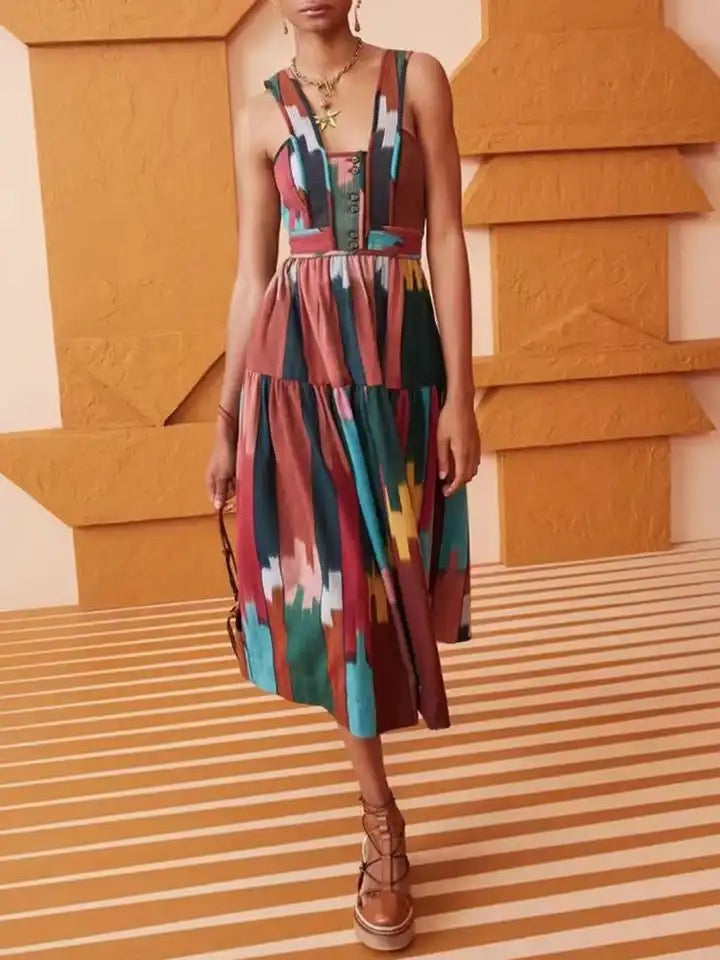 Colored summer dress