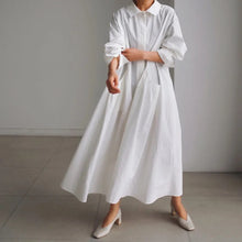 Load image into Gallery viewer, Over sized shirt dress with belt
