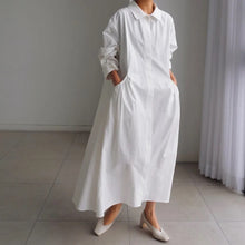 Load image into Gallery viewer, Over sized shirt dress with belt
