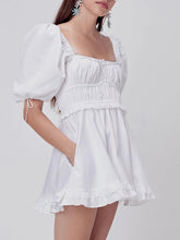 Load image into Gallery viewer, Short summer ruffled dress
