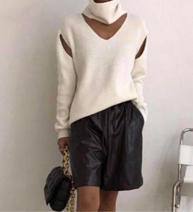 Winter cut out sweater