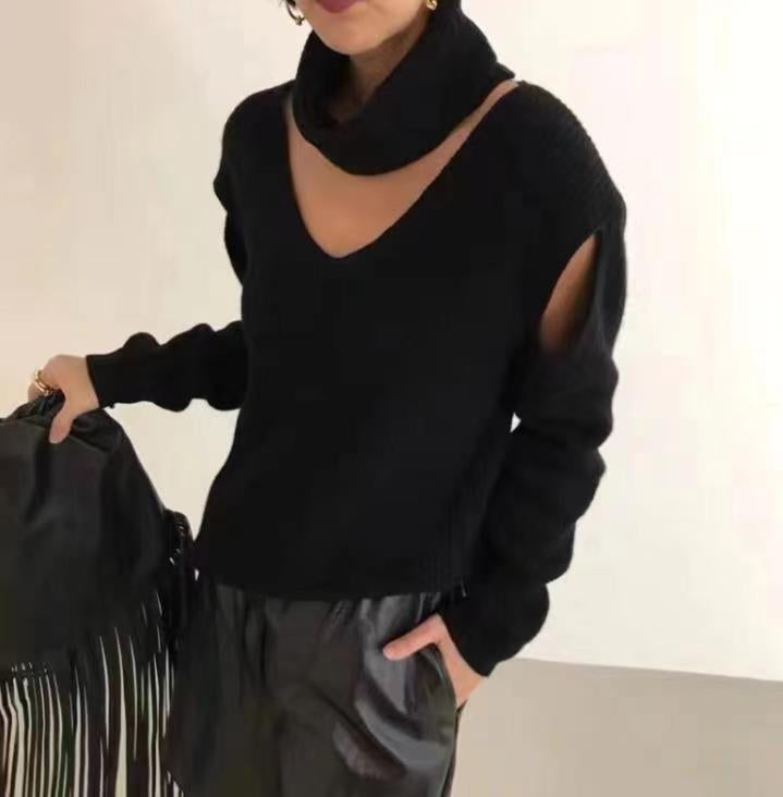 Winter cut out sweater